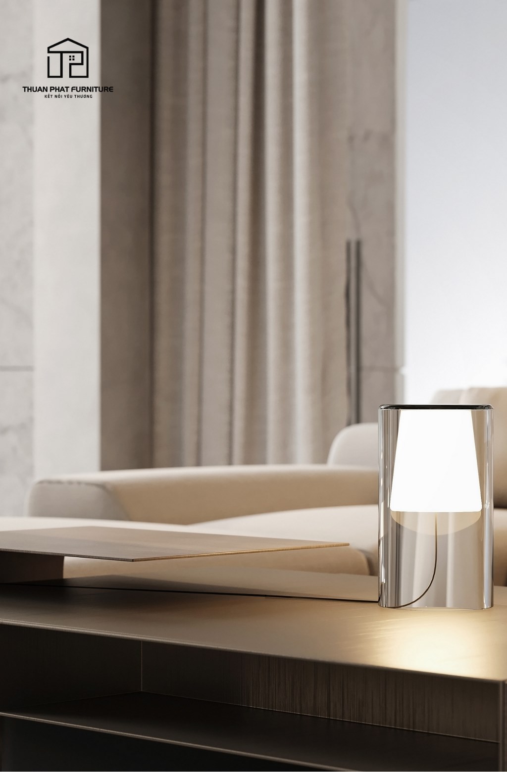Thiết kế nội thất biệt thự cao cấp phong cách tối giản hiện đại kết hợp Wabi-Sabi tại Vũng Tàu