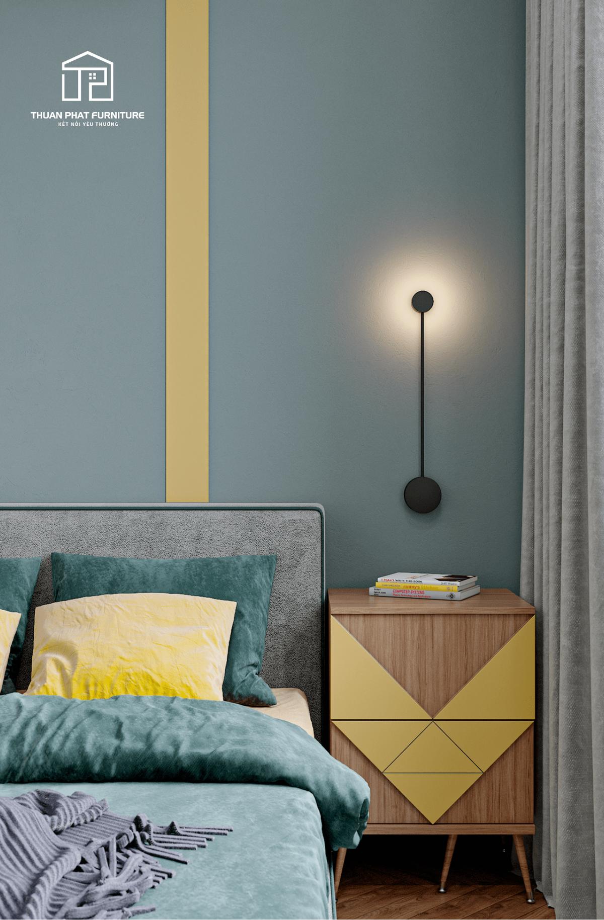 Thiết kế nội thất căn hộ cao cấp 3 phòng ngủ đa sắc quận 9 do Thuận Phát Home thực hiện