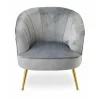 Ghế sofa đơn lưng tựa bo tròn phong cách hiện đại